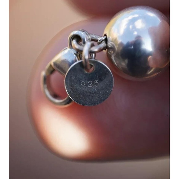 Tiffany & Co. Sterling Silver 10mm Ball Bead Beaded Hardwear‎ 7 3/8" Bracelet - Picture 3 of 6